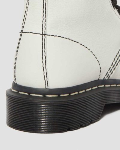Botas Dr Martens 1460 Pascal Virginia Black & White Up Para Mujer DR1955Z